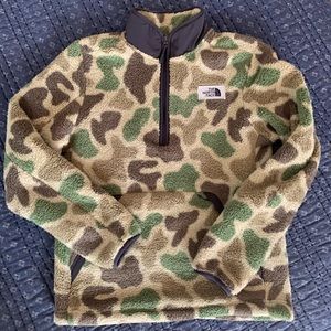 The North Face Camo Campshire Pullover Rare